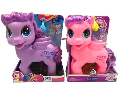 Two evade glue with oversized big balloon horse bezoar horse post horse comb mixed with music - OBL708205