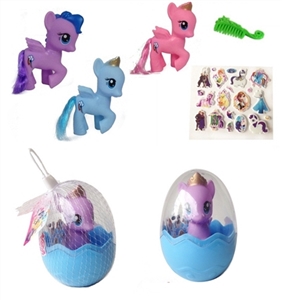 High quality of PVC plastic big egg evade glue Ma Baoli take hairpin comb three three color orange T - OBL708237