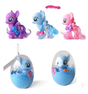 High quality PVC plastic big egg evade glue sun Ma Baoli take hairpin comb three three color orange - OBL708238