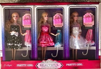 Barbie doll accessories (6 pack three conventional) - OBL708262