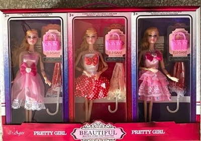 Barbie doll accessories (6 pack three conventional) - OBL708263