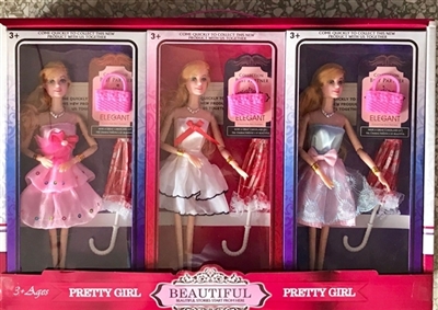 Barbie doll accessories (6 pack three conventional) - OBL708264