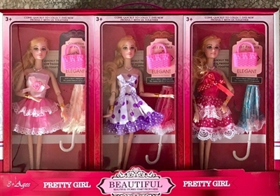 Barbie doll accessories (6 pack three conventional) - OBL708265