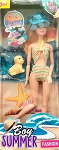Surfing doll with animals - OBL708281