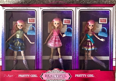 Beautiful girl doll accessories (6 pack three conventional) - OBL708302