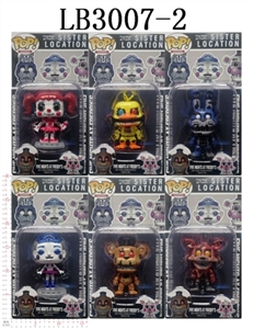 4-4.5 inch midnight harem of toy bear doll (shine, head movable) single card only six - OBL708401