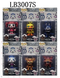 4-4.5 inch midnight harem of toy bear doll (head) in bulk - OBL708403