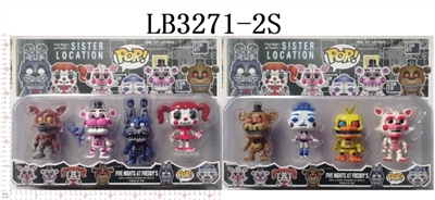 4-4.5 inch midnight harem of toy bear doll (shine, head movable) in bulk - OBL708409