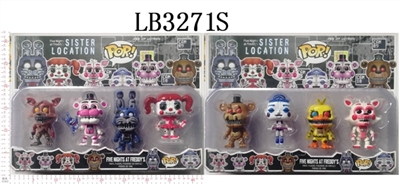 4-4.5 inch midnight harem of toy bear doll (head) in bulk - OBL708411