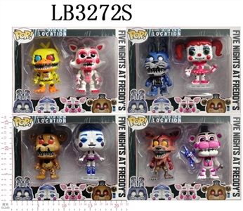 4-4.5 inch midnight harem of toy bear doll (head) in bulk - OBL708415