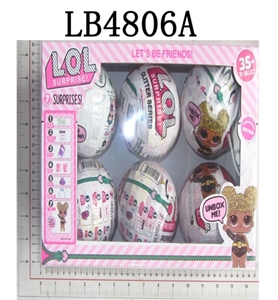 White gold 3.5 -inch surprise adult 3 generation of six pack the doll - OBL708499