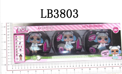 Black packaging 3.5 -inch doll surprise grown-up three only three generations - OBL708518