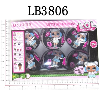 Black packaging 3.5 -inch doll surprise adult 3 generations in bulk - OBL708521