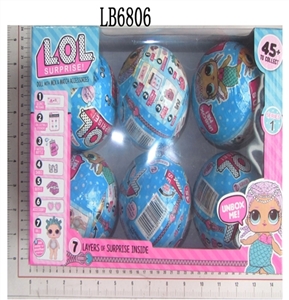 Mermaid packing 3.5 -inch surprise adult 3 generation of six pack the doll - OBL708534