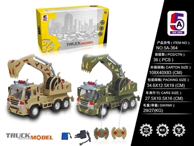 Four-way remote control car engineering mining (bag) - OBL709027