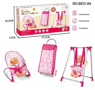 Combination of three-piece (trolleys, swing, rocking chair) 14 