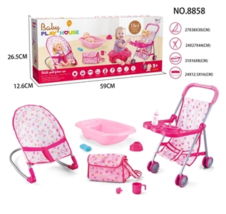 Combination 4 times (iron carts, tub, rocking chair, bags) - OBL709451