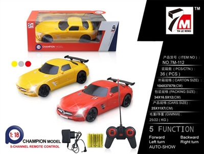 1:18 five-way Mercedes remote control car (bag) - OBL709489