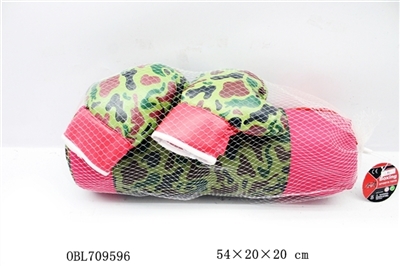 600 d sandbags in camouflage with luan boxing gloves - OBL709596