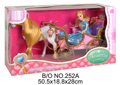 Horse in the electric car hopper 2 color light/with figures - OBL709759