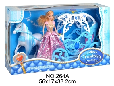 The horse static/light blue/drive doll - OBL709761