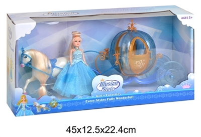 Small pumpkin horse static/take action figures - OBL709770