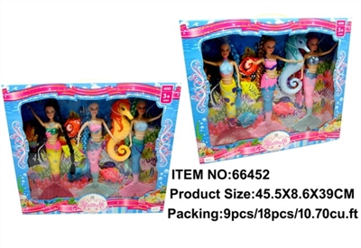 Three big mermaid with dolphins and sea animals (2) - OBL709939