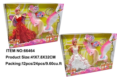 The butterfly fairy with pegasus and accessories - OBL709949