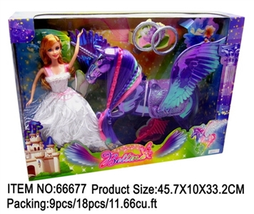 Batinna princess with pegasus and accessories - OBL709957