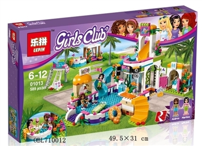 The girl series - heart lake city girl summer swimming pool - OBL710012