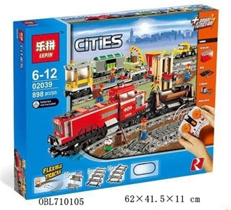 City series - red freight engine with remote control - OBL710105
