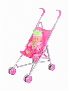 Baby stroller (iron) and 14 doll - OBL710375
