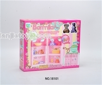 Six different pet assembled mini house - OBL710675