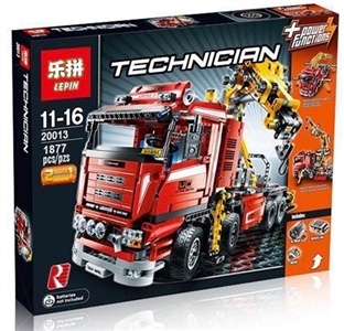 Electric building blocks - electric truck crane - OBL710807