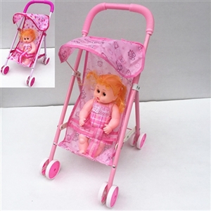 Iron cart 12 inch female doll - OBL711133