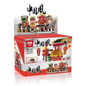 03061 - a - D China building small street 4 conventional display box 8 12 display box of a box - OBL711175