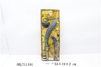 Pirates pirates knife gun eye earrings - OBL711191