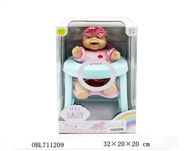 Window box 12 inch BB doll with eat chair (12 sound IC) - OBL711209