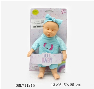 3 colors mixed card board 9 inches wadding sleep baby doll - OBL711215