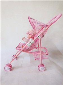 Pink iron toy cart with Eva - OBL711335