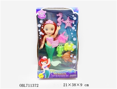 10 inch TongShi body fat (light music) mermaid doll - OBL711372