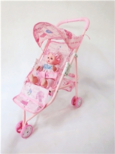 Pink iron toy cart with Eva - OBL711412