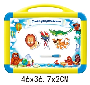 Russian whiteboard with EVA magnetic suction animals (13 animals) - OBL711770