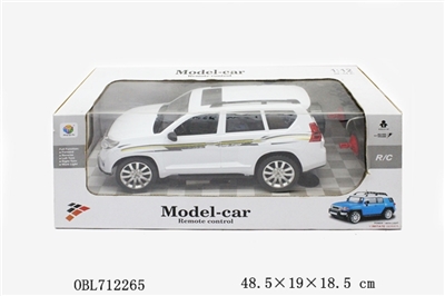 1:12 4 through simulation Toyota prado with electric remote control a vehicle lights - OBL712265
