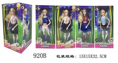 12 inch football barbie dolls are all joints 4 female window in all directions - OBL712437
