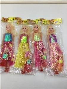 11.5 inch empty handed barbie with 3 inch small kelly 3-4 color orange - OBL712473