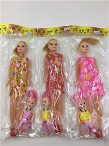 11.5 inch empty handed barbie with 3 inch small kelly 2-3 color orange - OBL712481