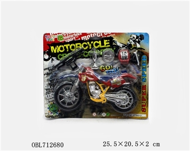 Static cross-country motorcycle (2 color, orange) - OBL712680