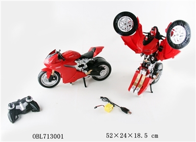 1:14 motorcycle deformation small remote control (2.4 G) - OBL713001