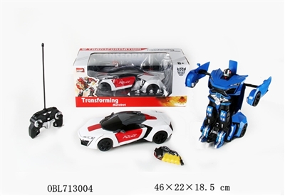 1:14 lai Ken deformation small robot remote control car remote control - OBL713004